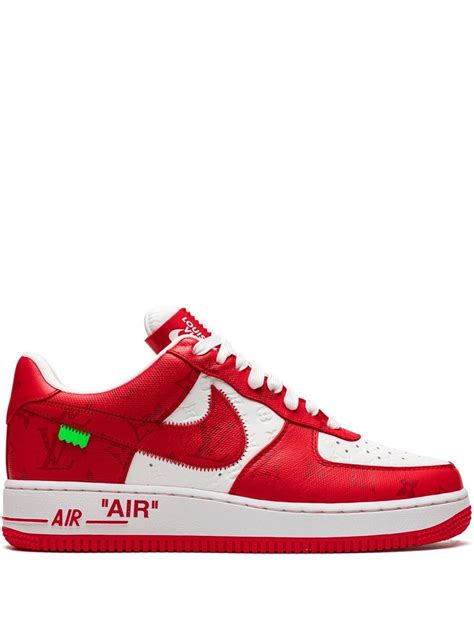 af1 x lv red|Louis Vuitton x Air Force 1 Low 'White Comet Red'.